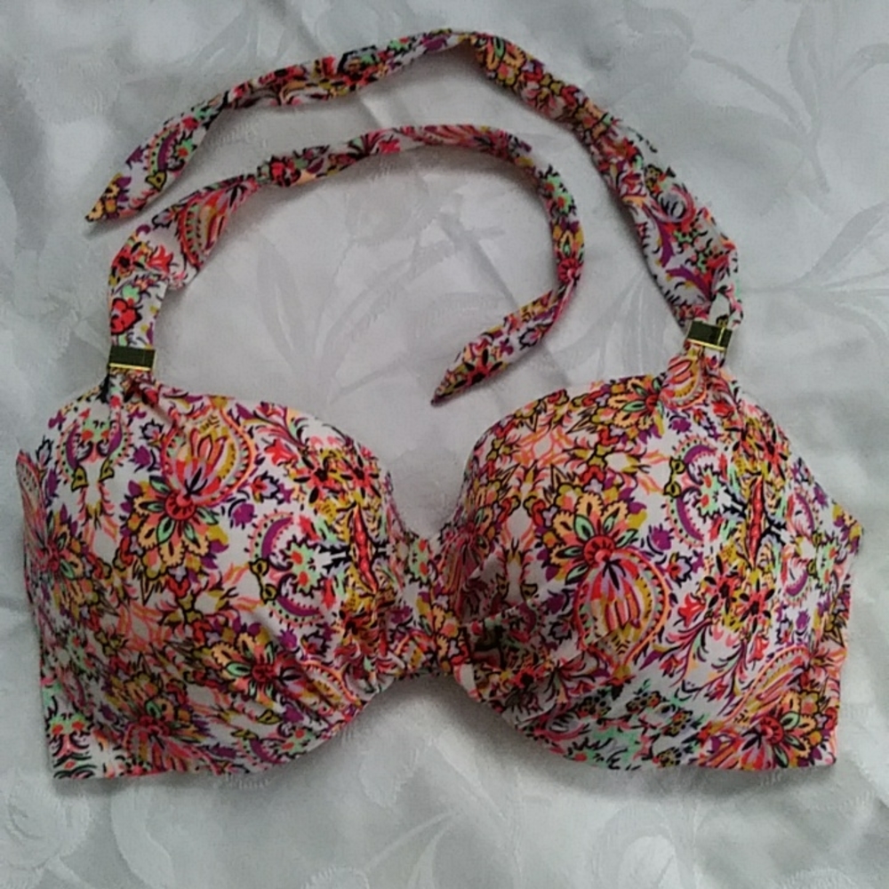 Victoria's secret Swim bras sz 36 DD color floral in good condition